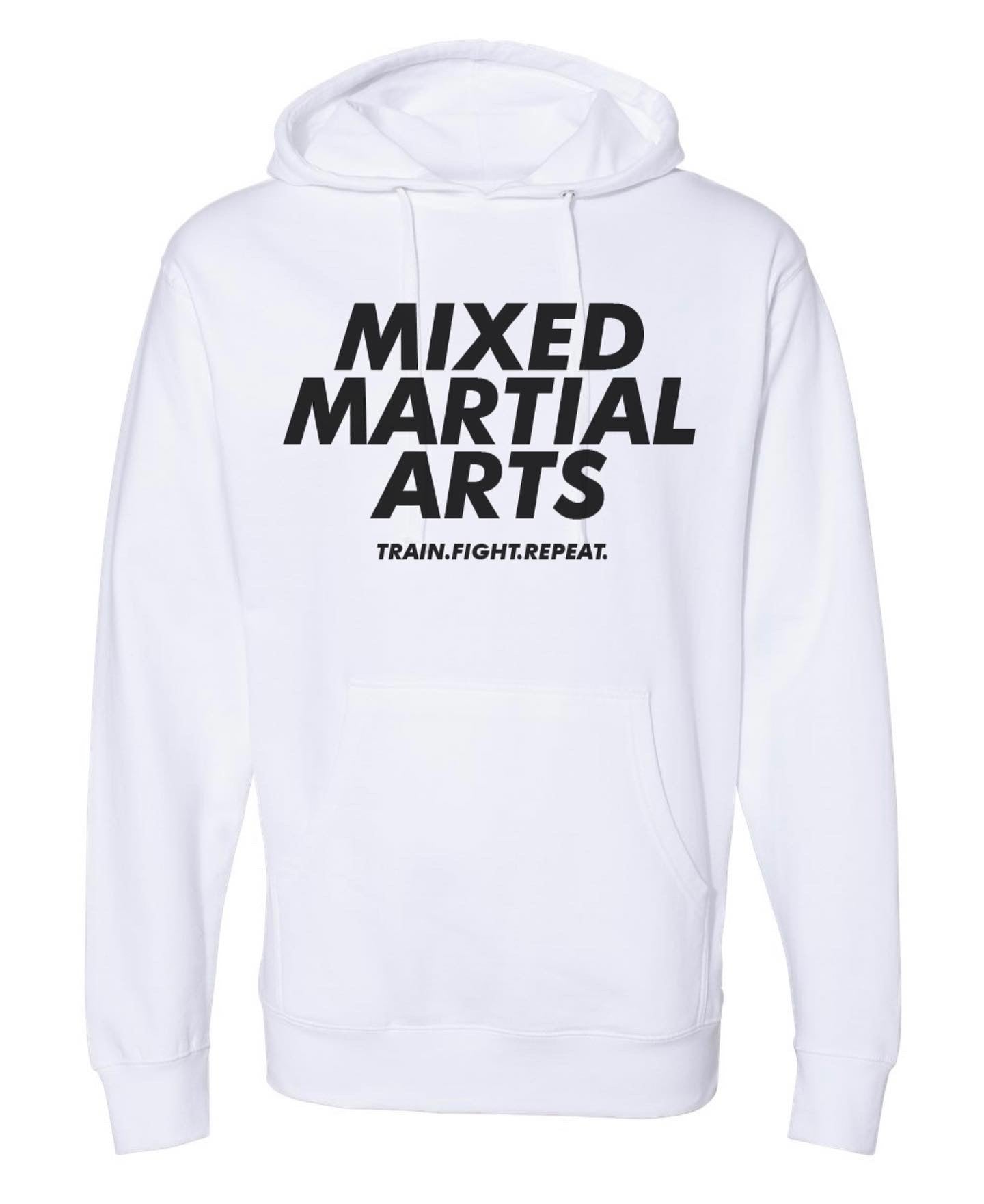 MIXED MARTIAL ARTS WHITE HOODIE