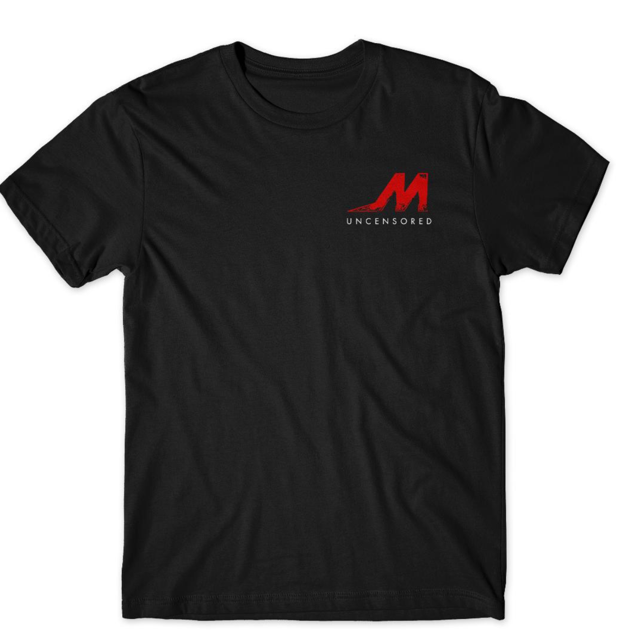 MMA Uncensored Black/Red Tee